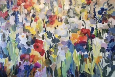 Abstract Painting: Never Passing Spring (52 x 81 inches)